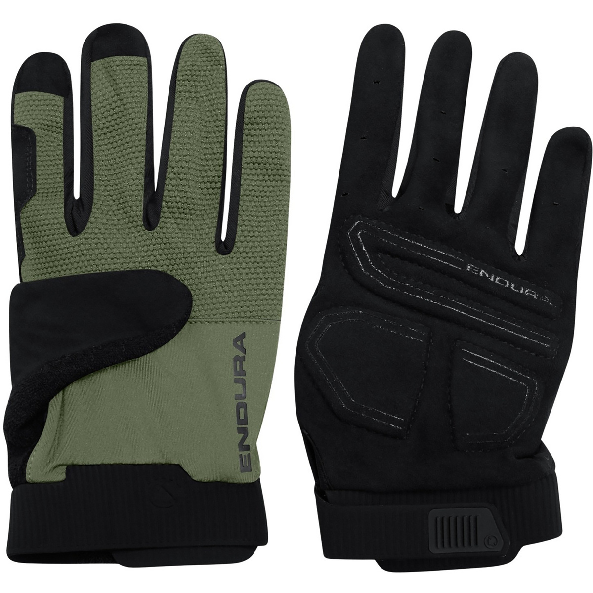 Endura Loop Full Finger Handschuhe (Größe L, gruen)