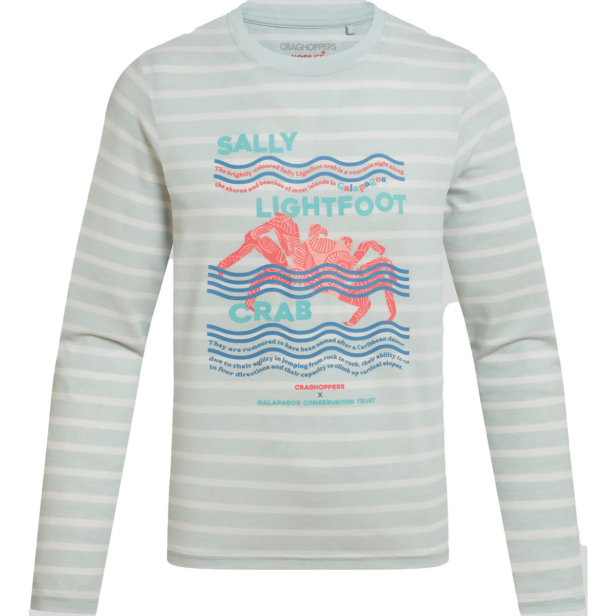 Craghoppers Kinder Nosilife Cruz Longsleeve (Größe 140, blau)