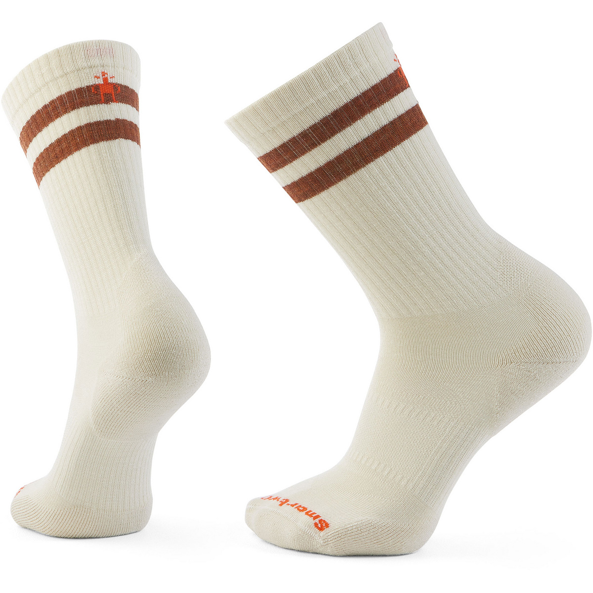 Smartwool Chaussettes Everyday Athletic Striped Crew (taille 38 , Beige)