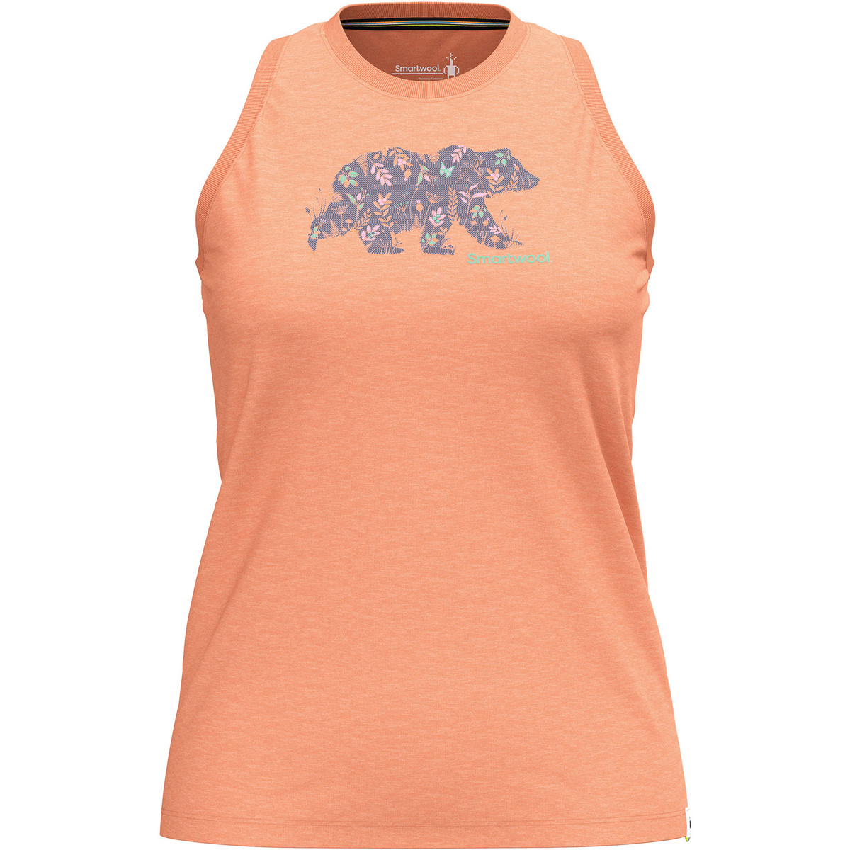 Smartwool Donna Canotta Osa Vega Graphic (Taglia L, Arancione)