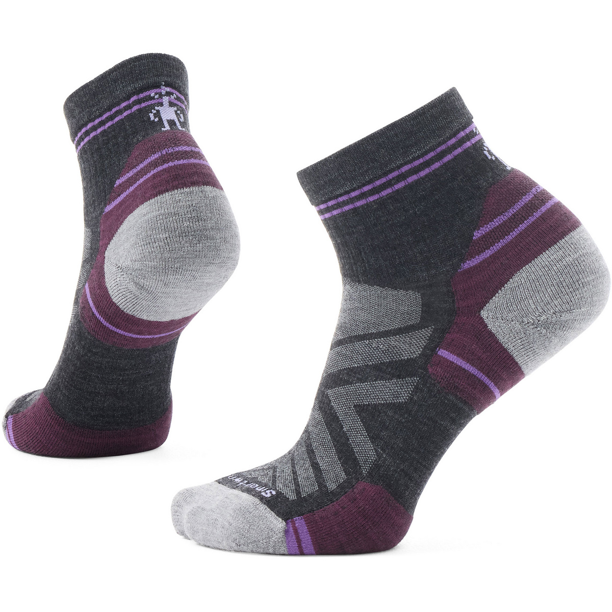Smartwool Donna Calzini Hike Targeted Cushion Ankle (Taglia 42 , Viola)