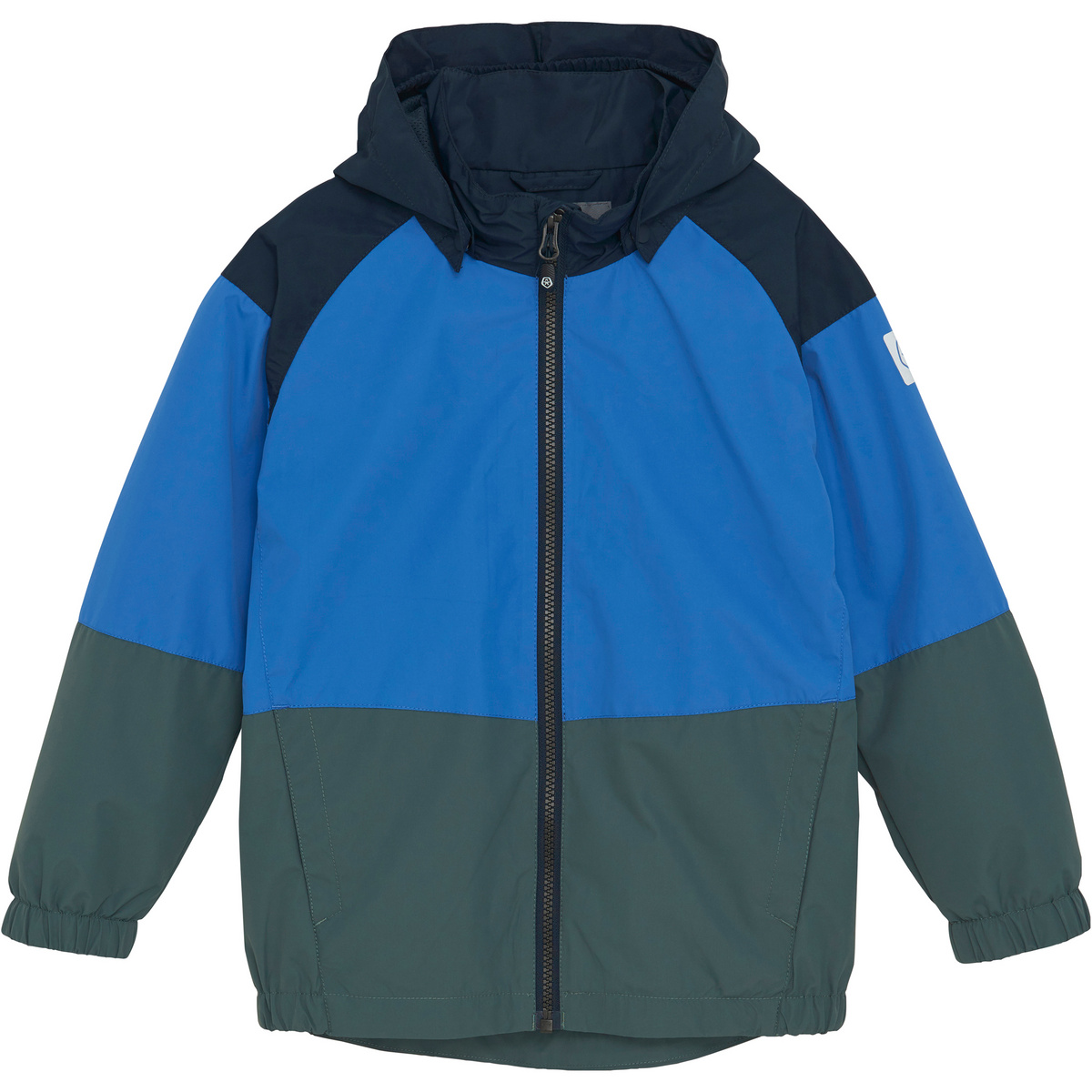 Color Kids Kinder Colorblock Jacke (Größe 128, gruen)