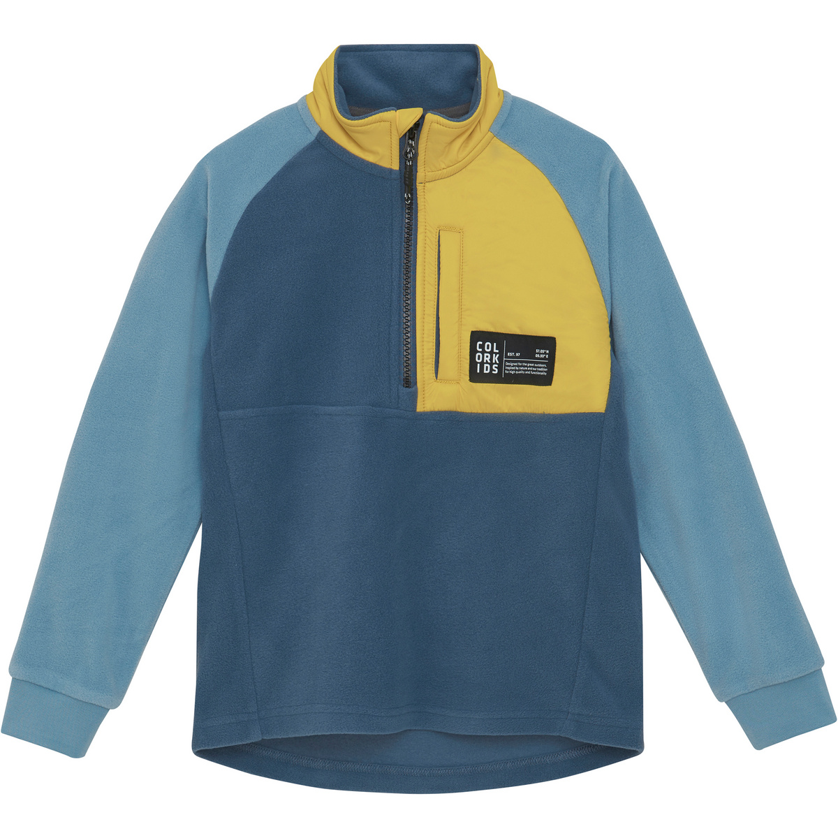 Color Kids Kinder Fleece Pullover (Größe 134, blau)