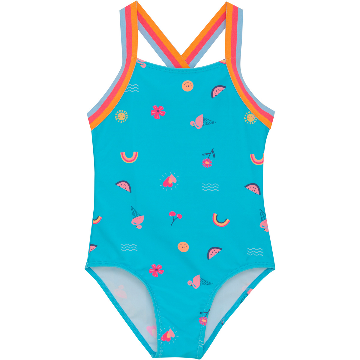 Color Kids Enfants Maillot de bain Elastic Straps (taille 134, Bleu)