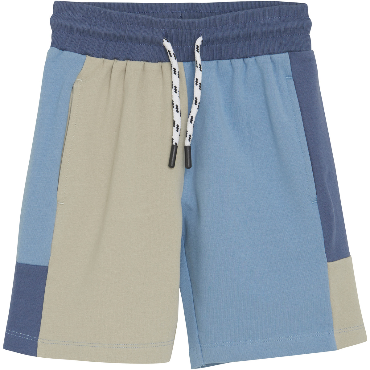 Color Kids Bambino Pantaloncini Colorblock (Taglia 140, Blu)