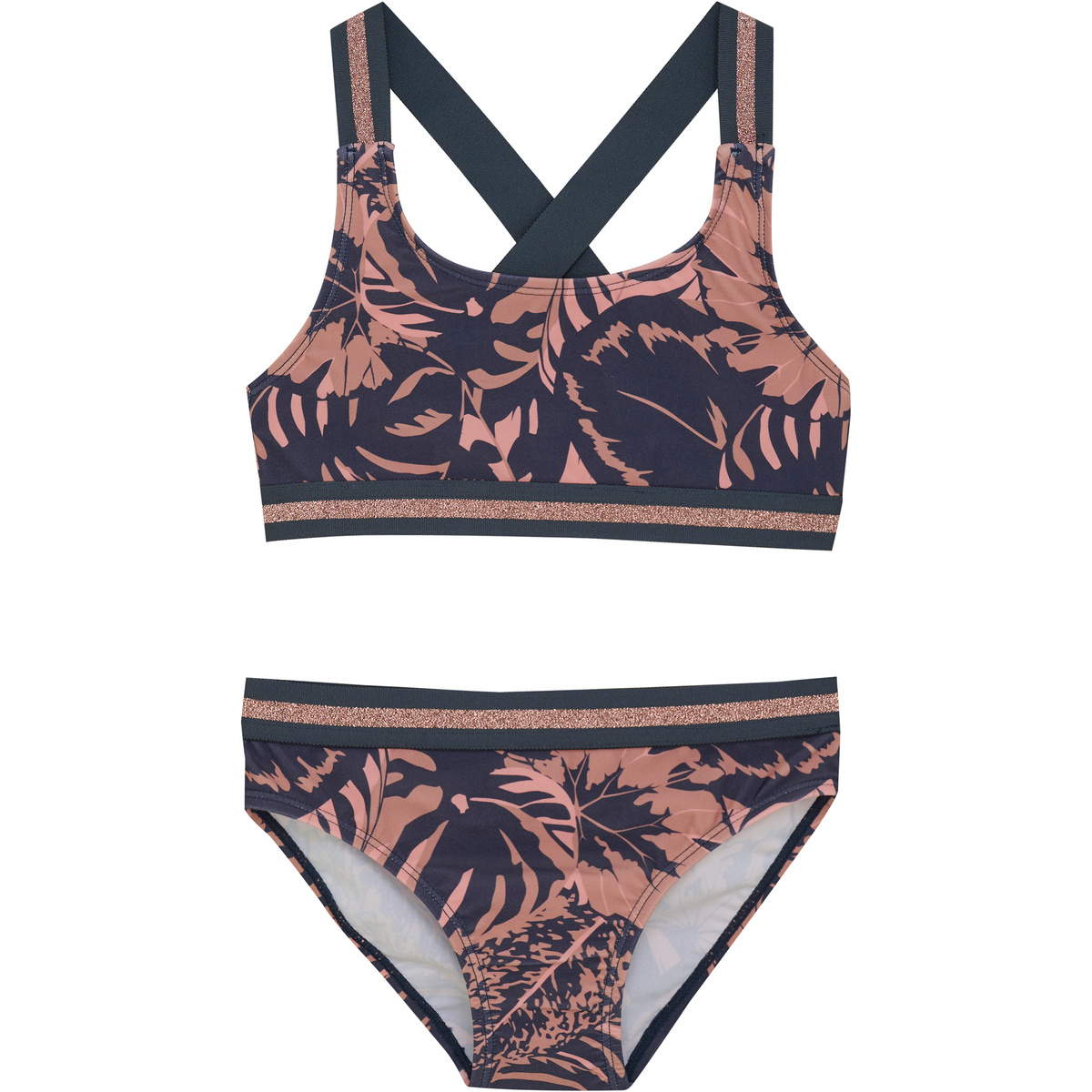 Color Kids Bambino Bikini Contrast Straps (Taglia 134, rosa)