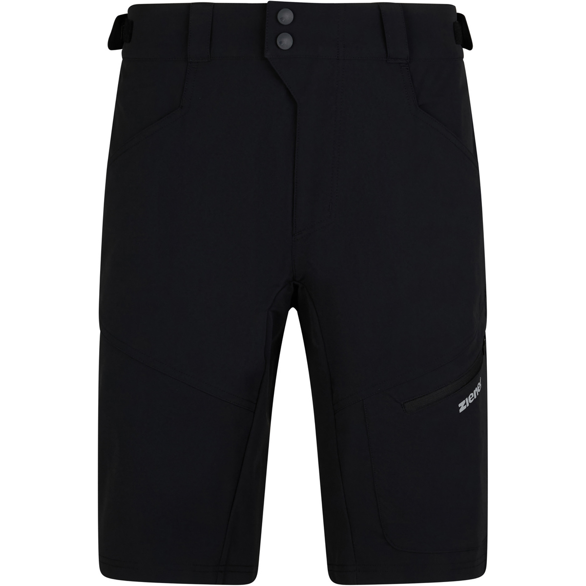 Ziener Herren Nelat Radhose kurz (Größe 4XL, schwarz)
