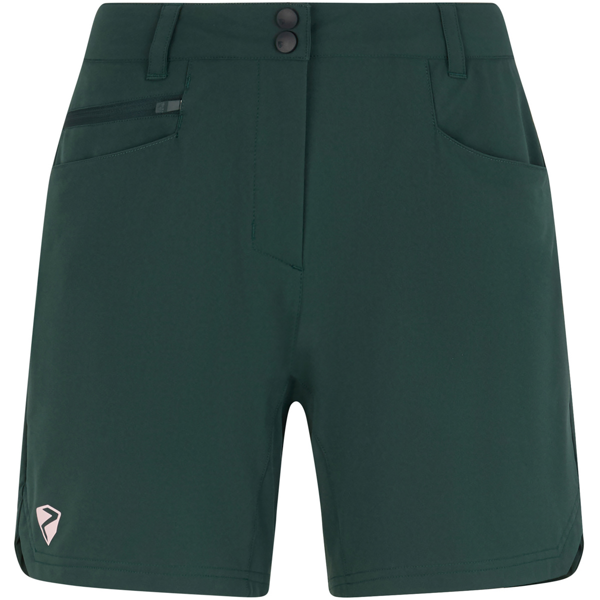 Ziener Damen Neja Radhose kurz (Größe L, gruen)