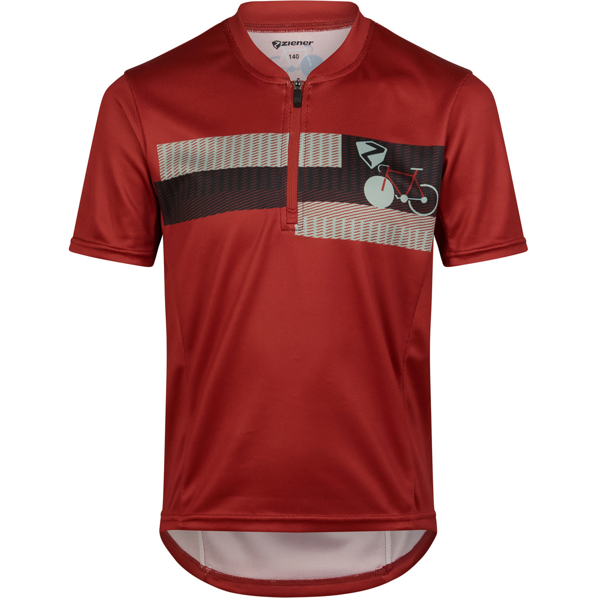 Ziener Kinder Nespi Trikot (Größe 116, rot)