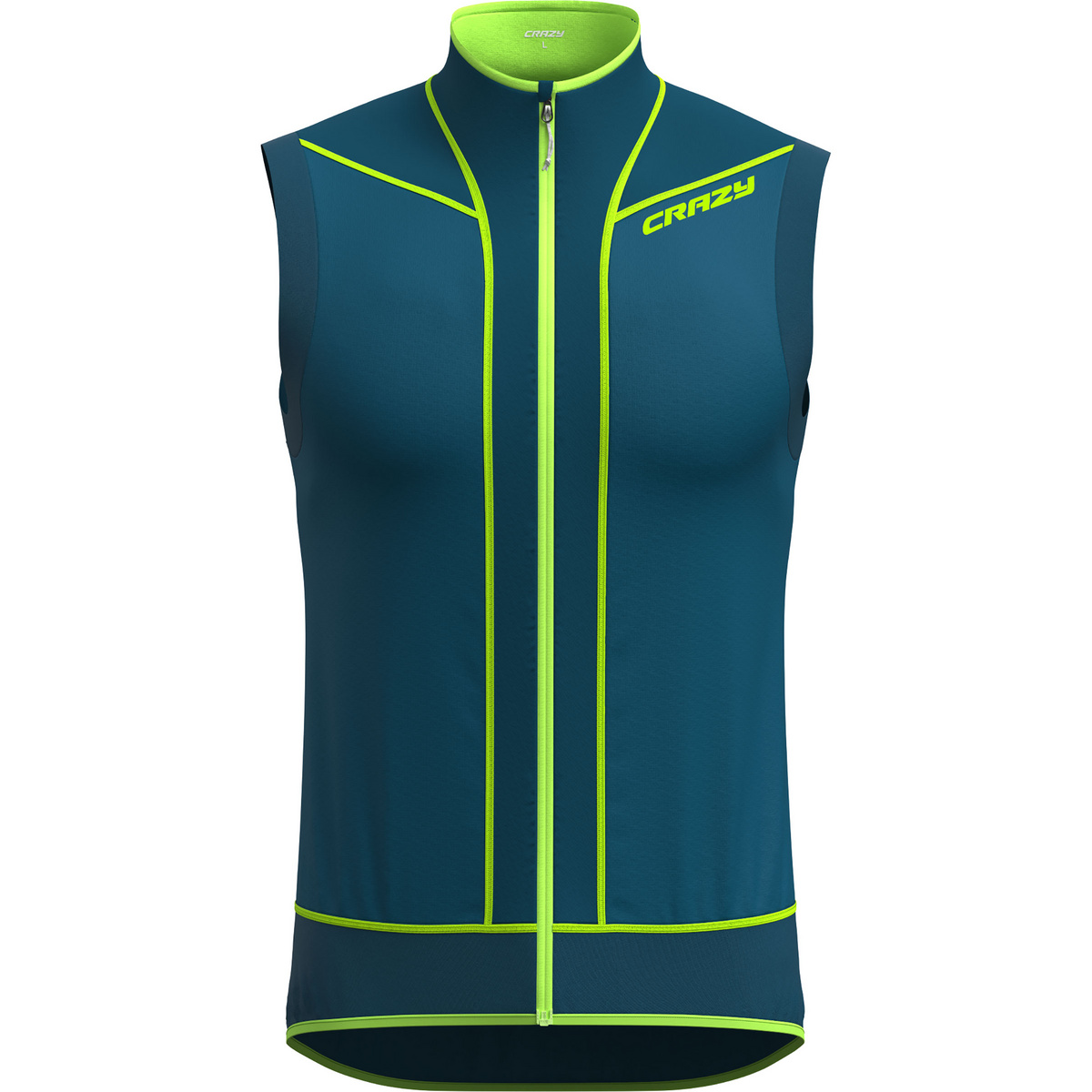 Crazy Homme Gilet Flash (taille L, Bleu)