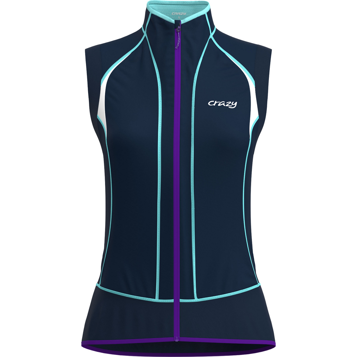 Crazy Donna Gilet Voltage (Taglia M, Blu)