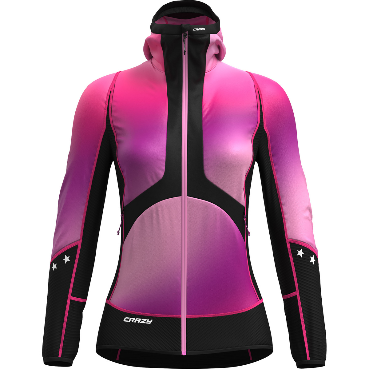 Crazy Damen Oxygen Jacke (Größe S, pink)