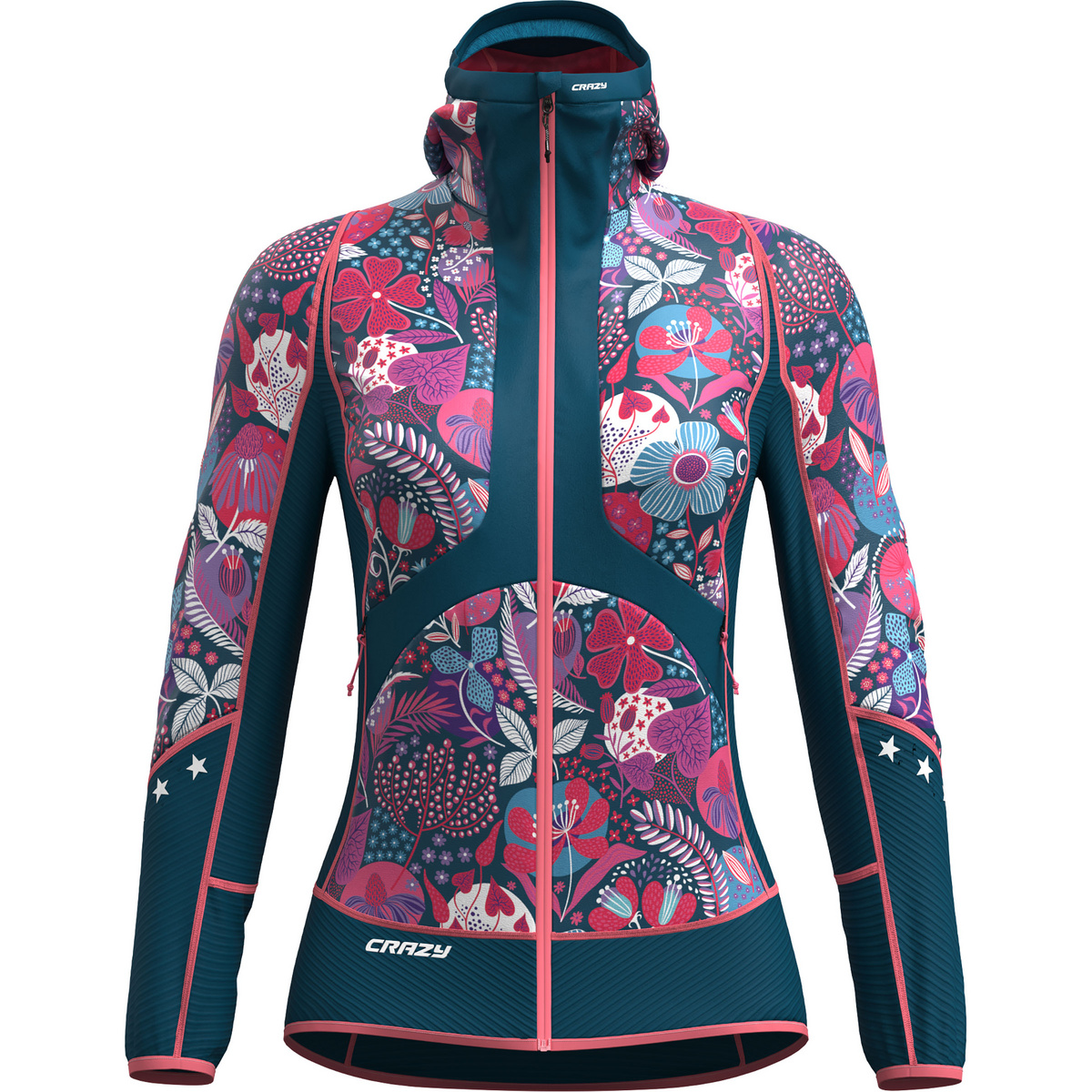Crazy Damen Oxygen Jacke (Größe L, mehrfarbig)