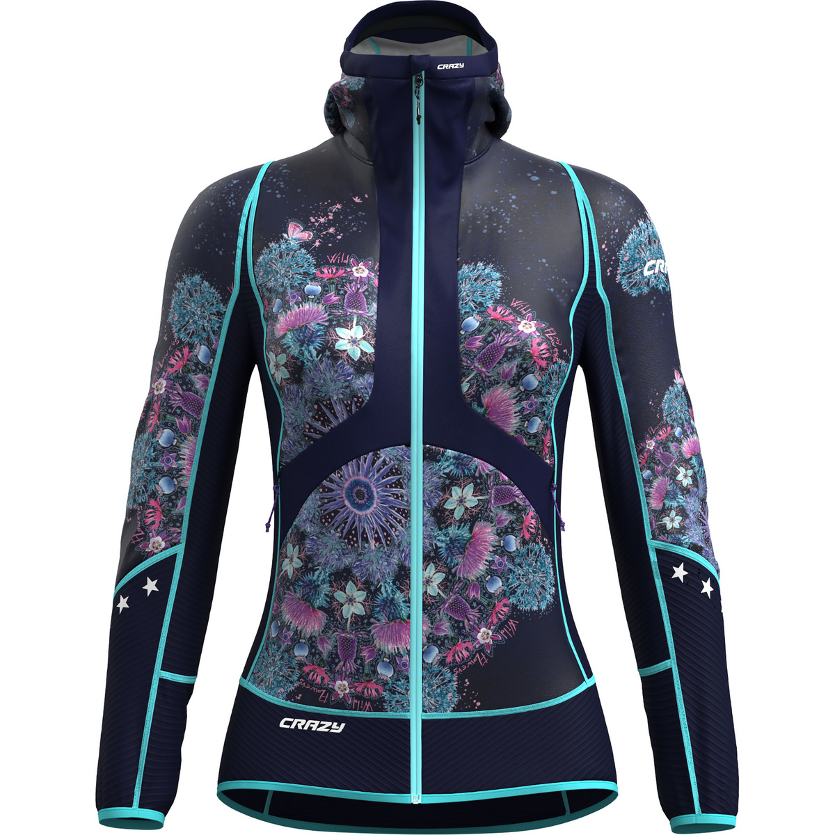 Crazy Damen Oxygen Jacke (Größe S, mehrfarbig)
