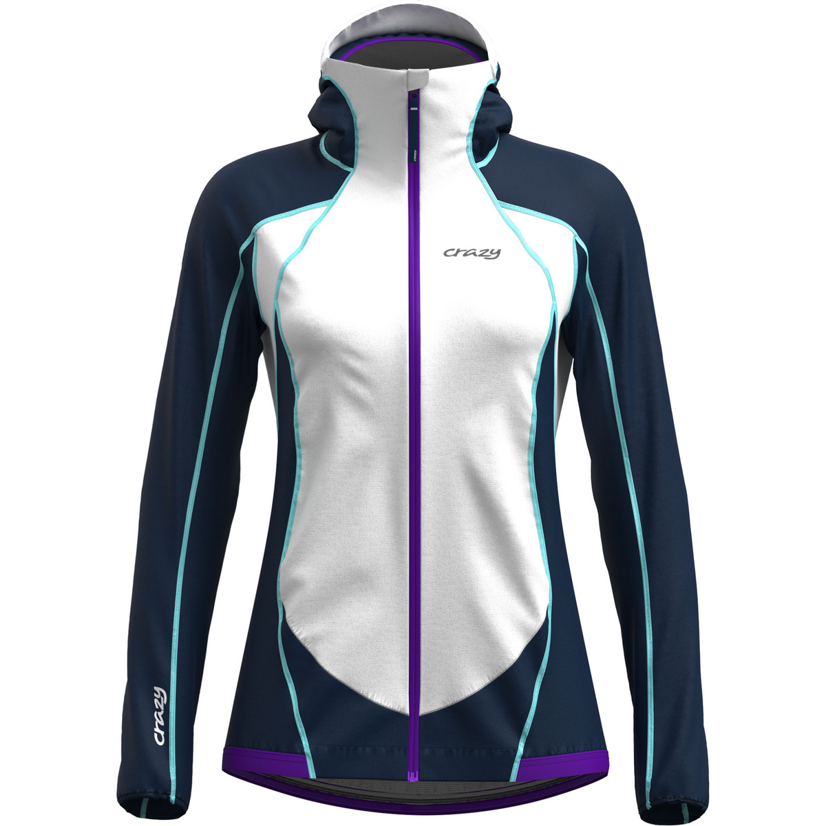 Crazy Damen Shark Jacke (Größe XS, mehrfarbig)