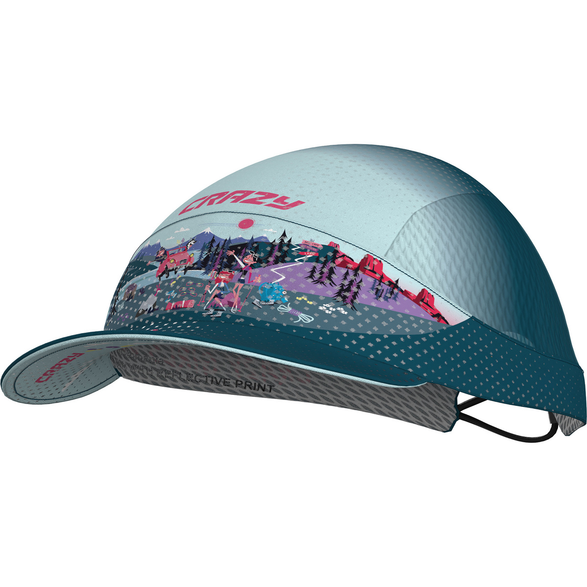 Crazy Pacman Run Cap (Größe ONE SIZE, mehrfarbig)