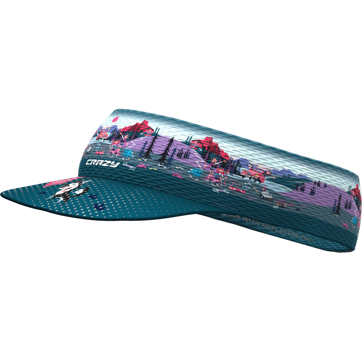 Crazy Femme Cap Pacman Visor (taille ONE SIZE, Multicolore)