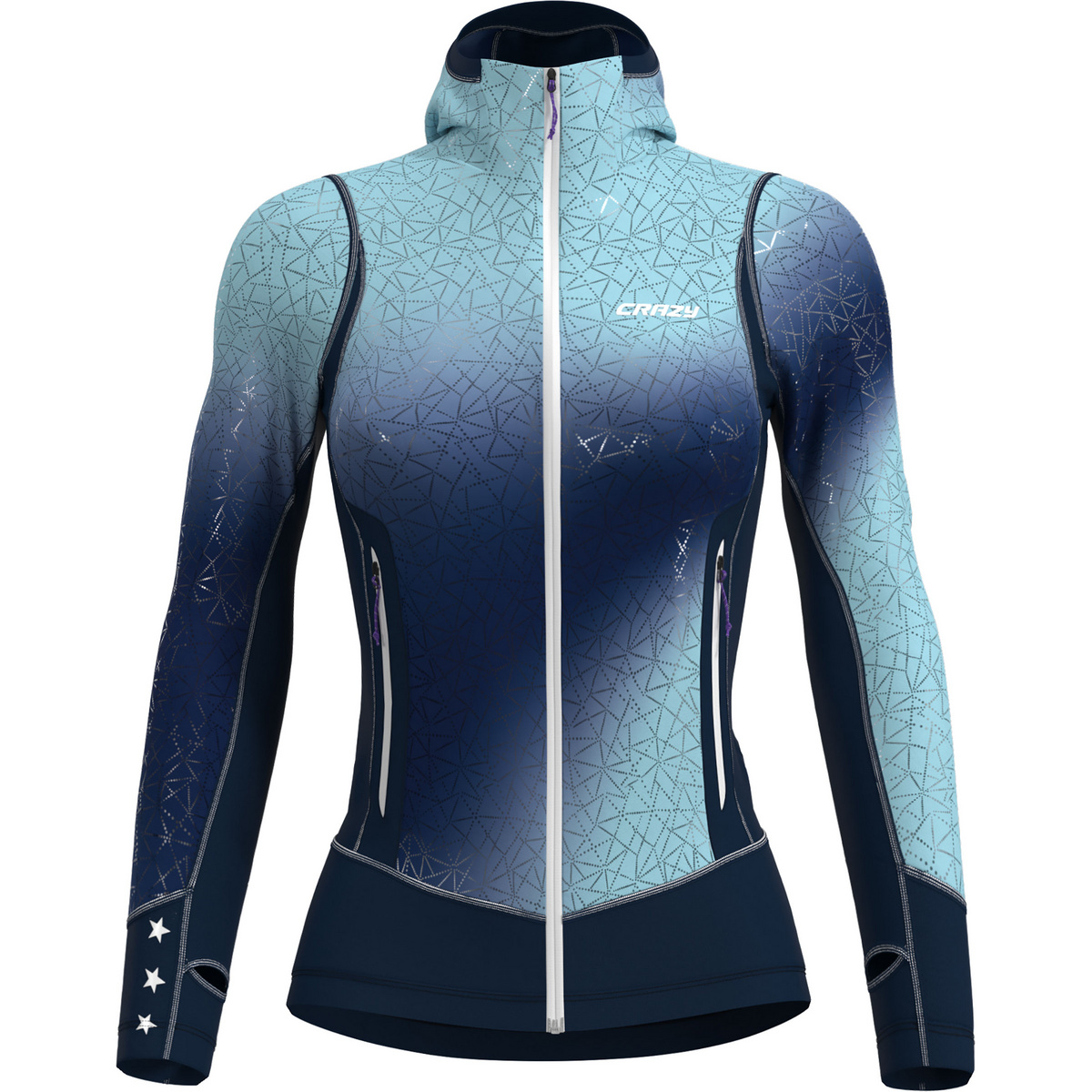 Crazy Donna Giacca Oxygen Light (Taglia L, Blu)