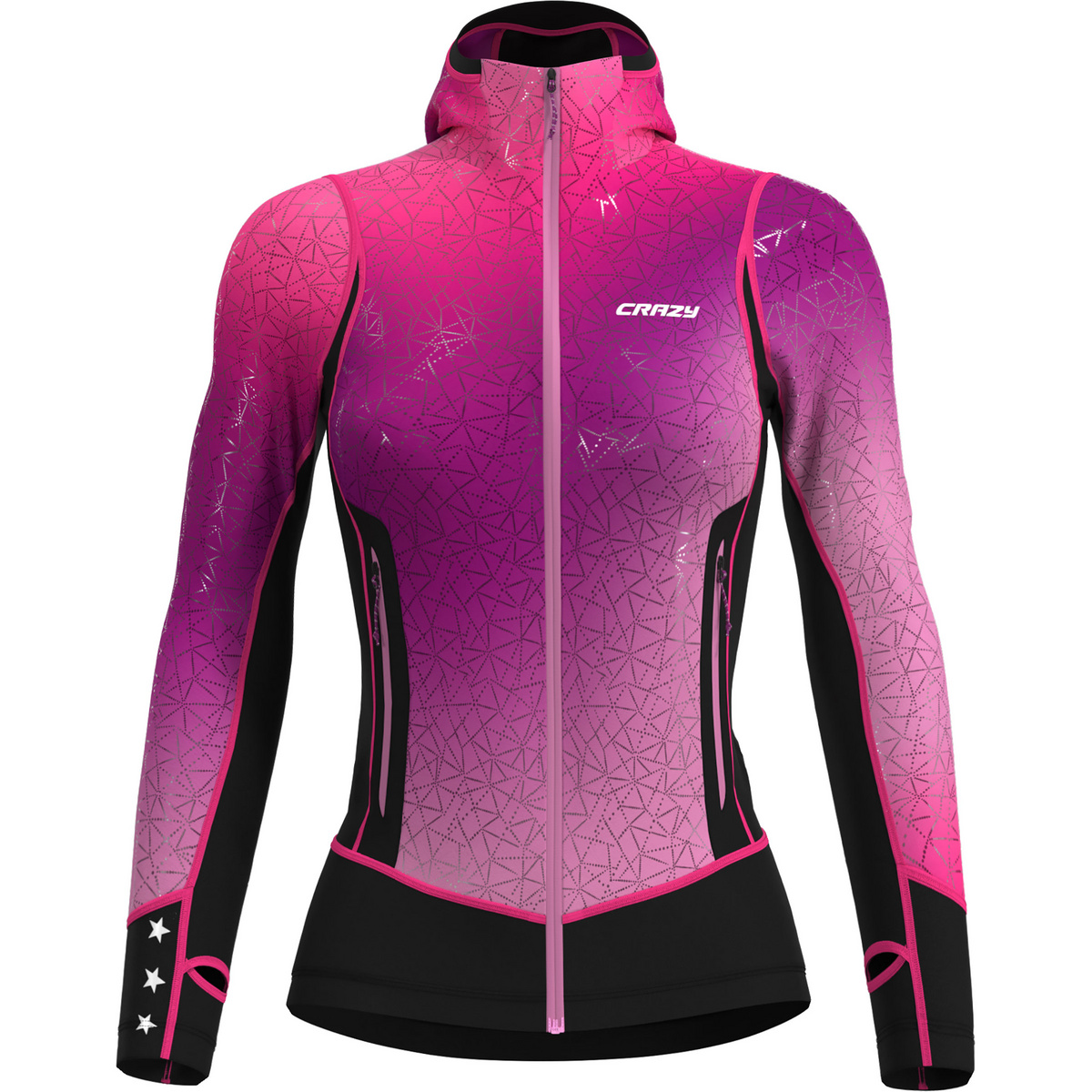 Crazy Damen Oxygen Light Jacke (Größe S, pink)