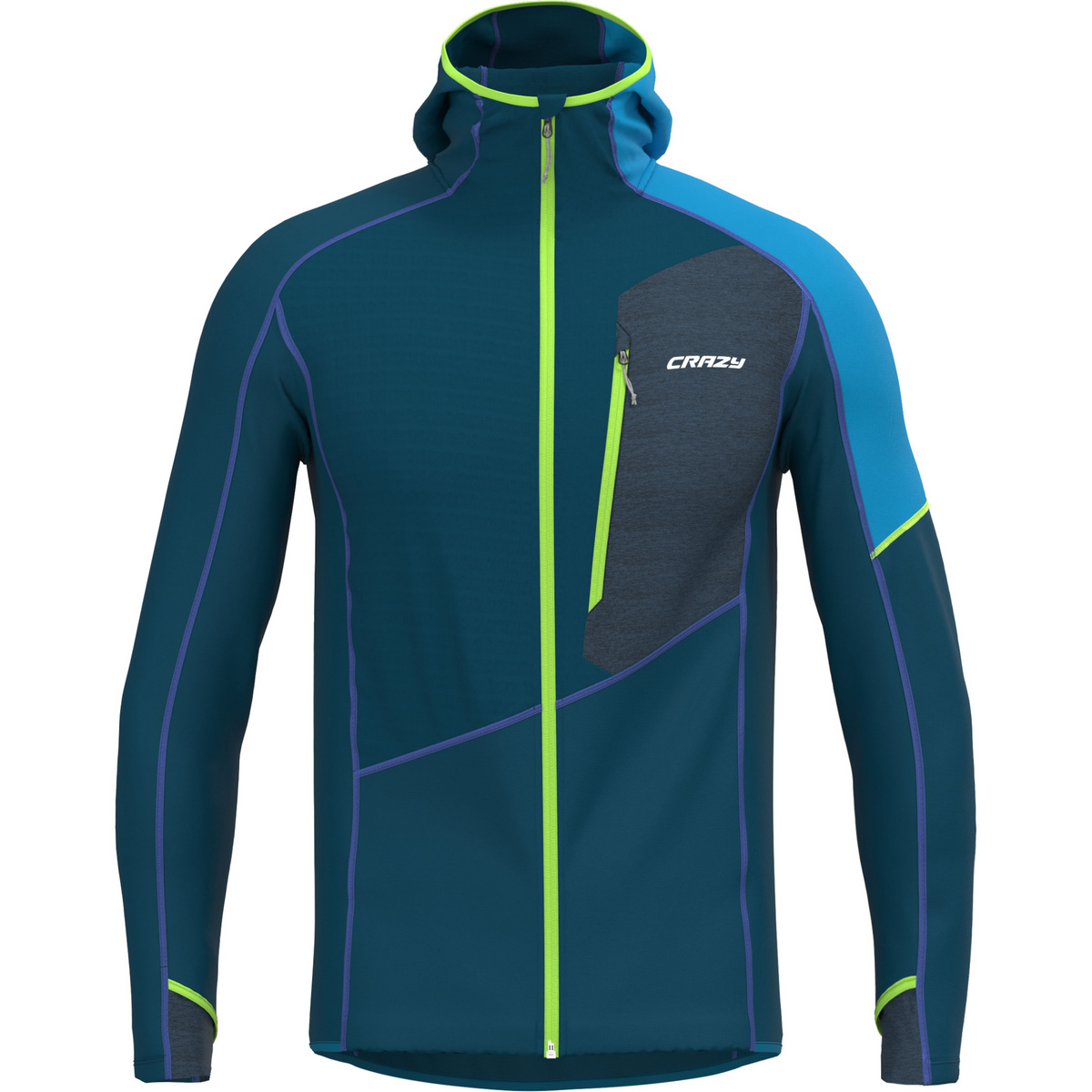 Crazy Herren Traverse Jacke (Größe S, blau)
