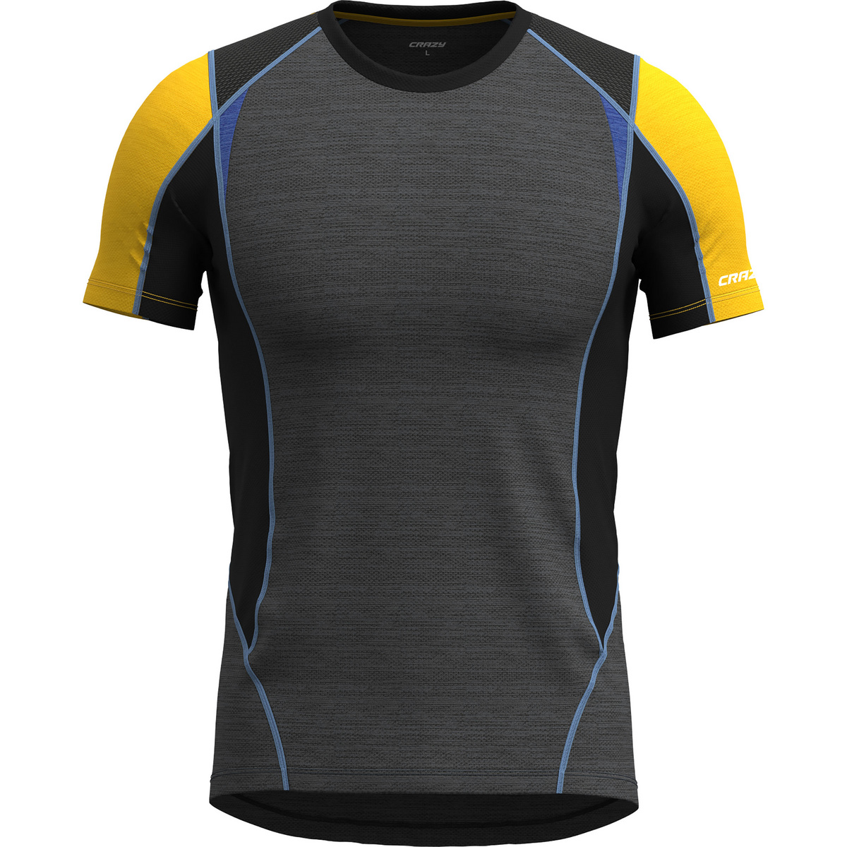 Crazy Herren Viper T-Shirt (Größe M, grau)