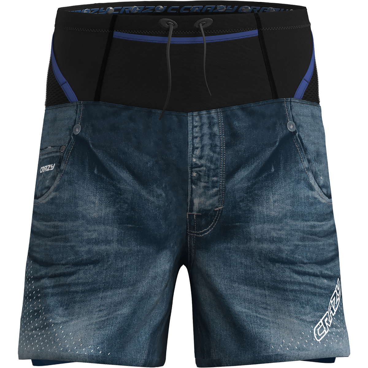 Crazy Uomo Pantaloncini Flash (Taglia L, Blu)