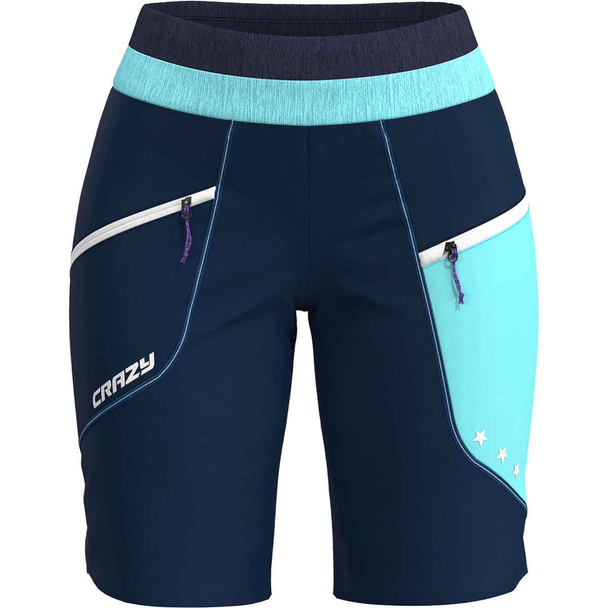 Crazy Damen Ionic Shorts (Größe XS, blau)