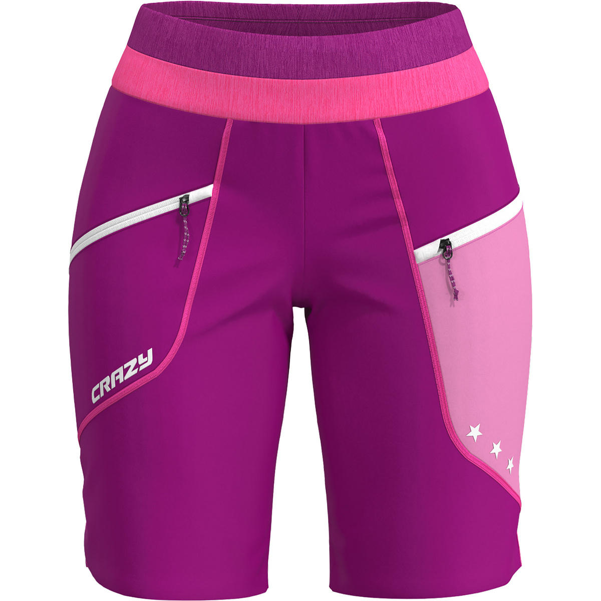 Crazy Donna Pantaloncini Ionic (Taglia XS, Magenta)