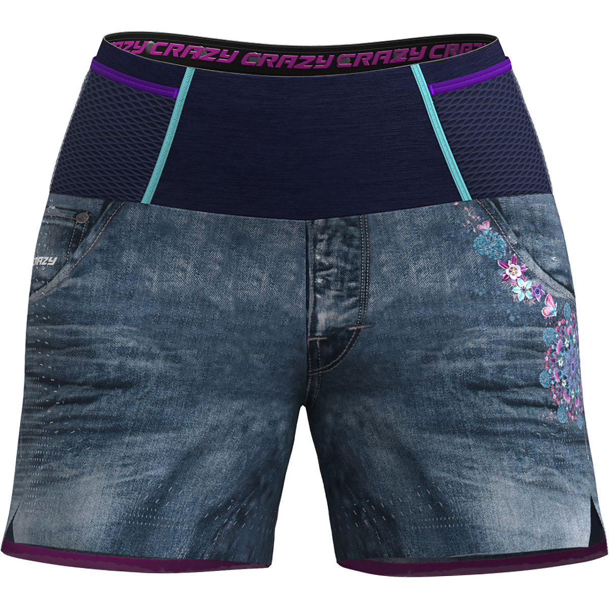 Crazy Damen Lightning Shorts (Größe XS, mehrfarbig)
