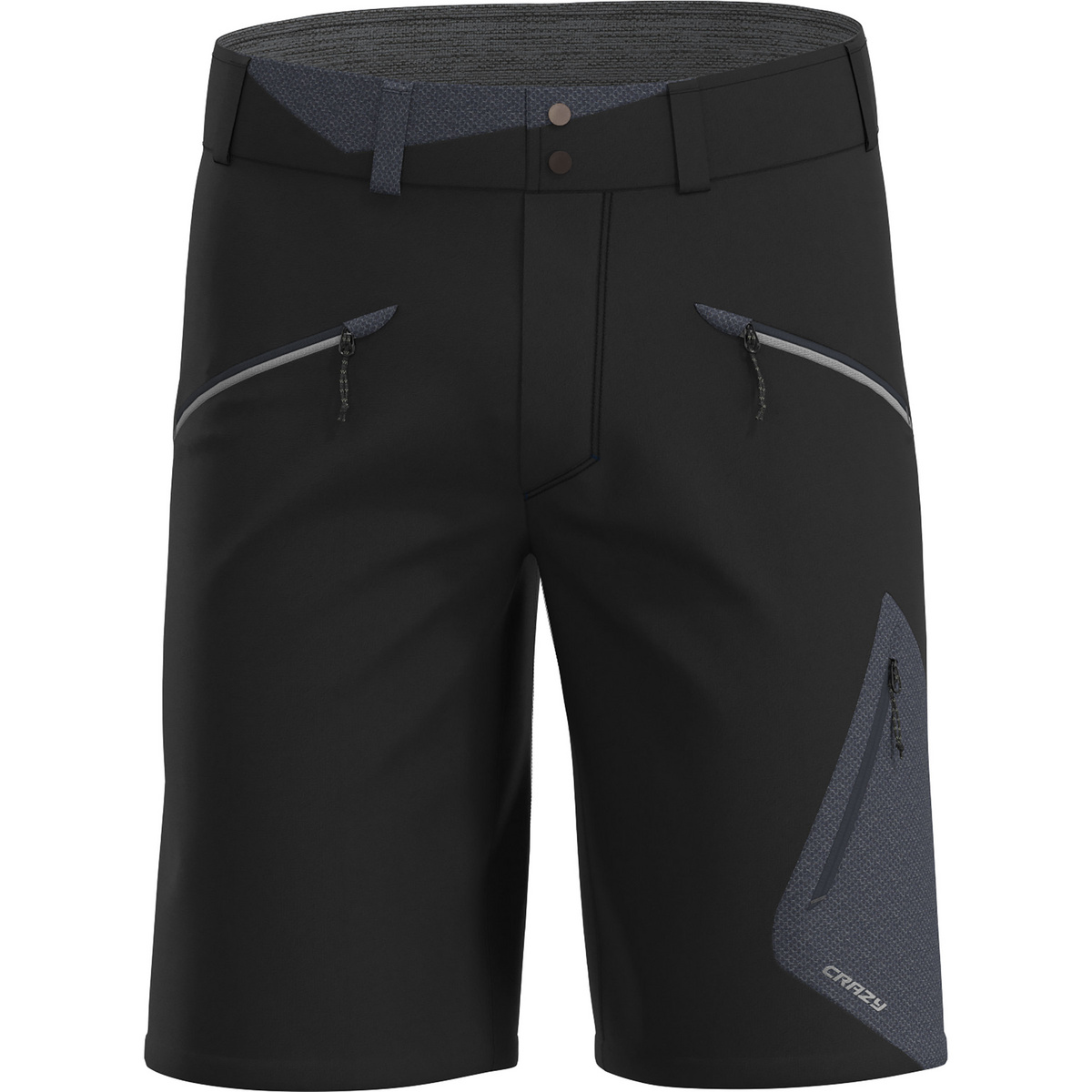 Crazy Herren Resolution Shorts (Größe XXL, schwarz)