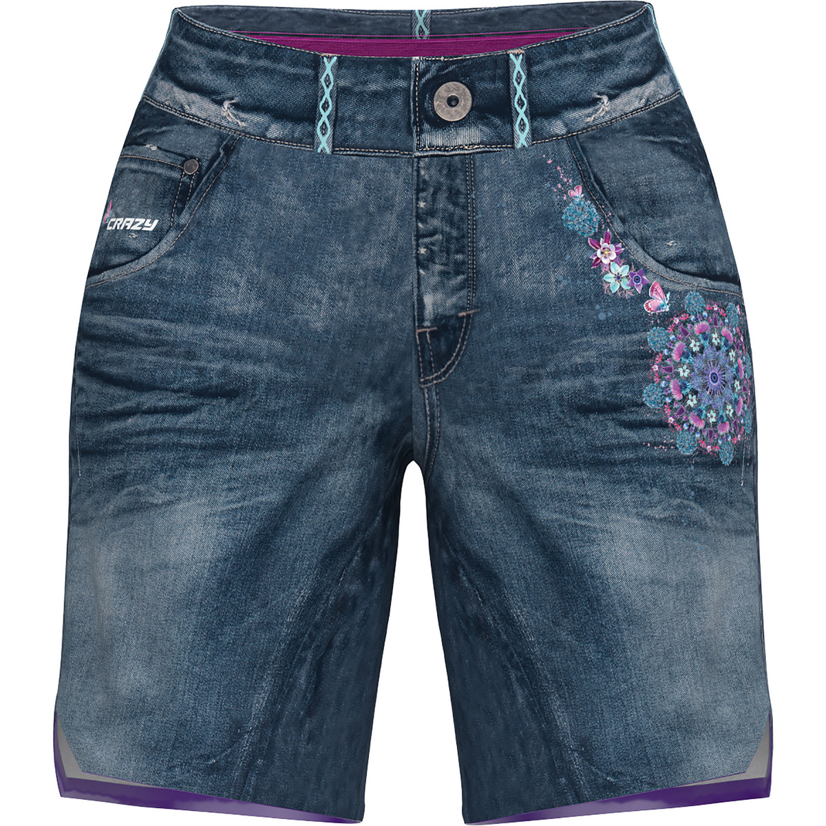 Crazy Donna Pantaloncini Wonder Magic (Taglia S, Blu)