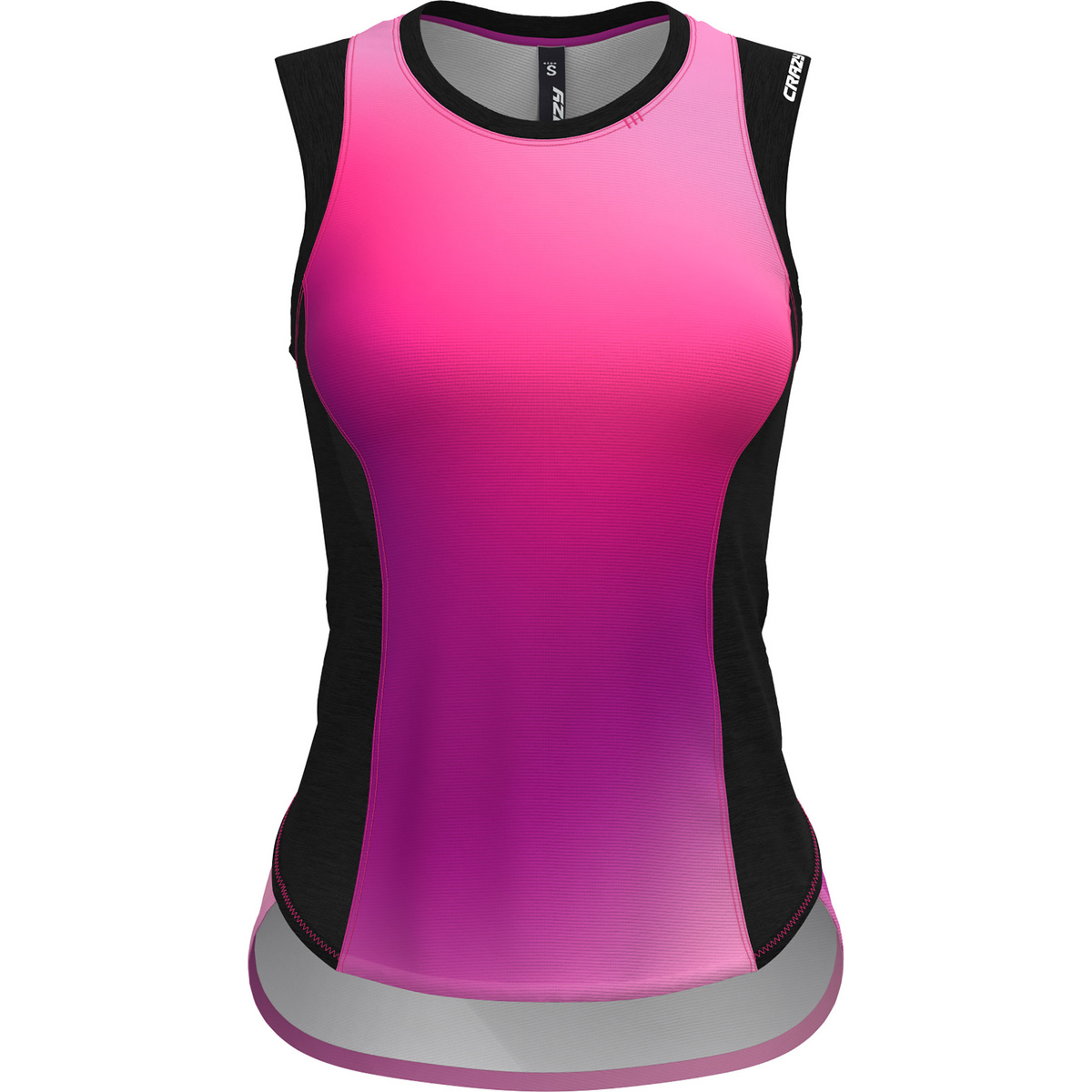 Crazy Donna Canotta Sirio (Taglia XL, Magenta)