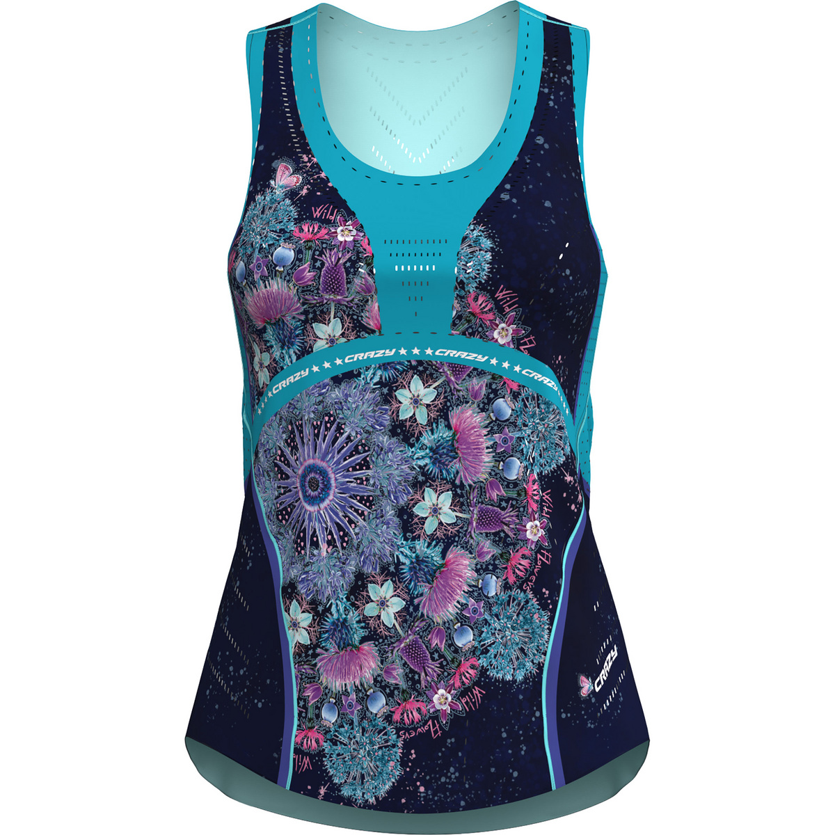 Crazy Donna Canotta Voltage (Taglia S, Multicolore)