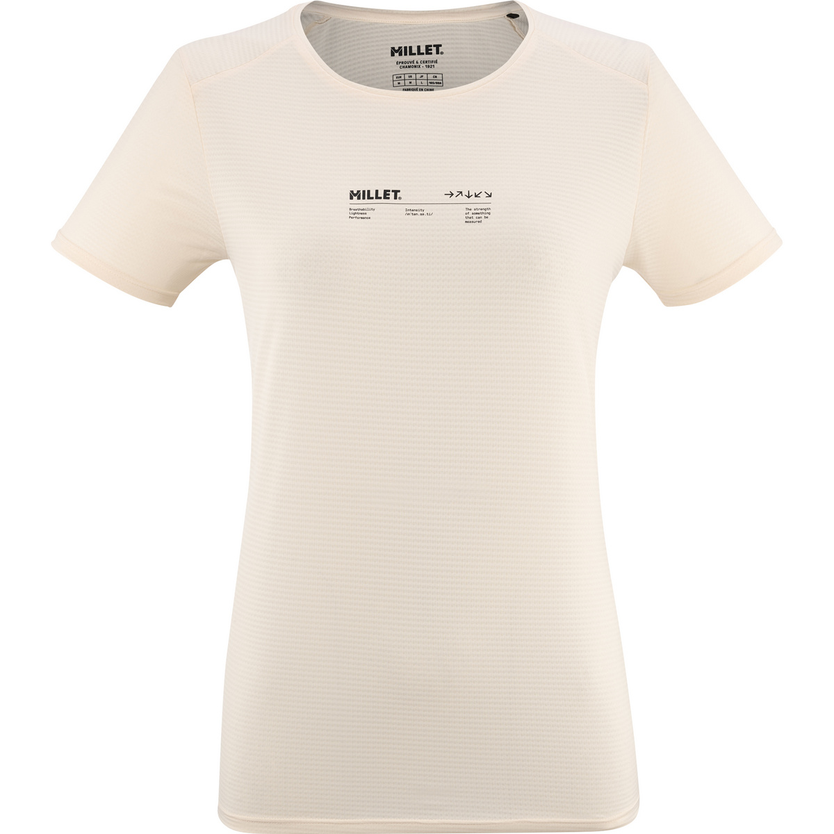 Millet Femme T-shirt Intense Essential (taille L, Beige)