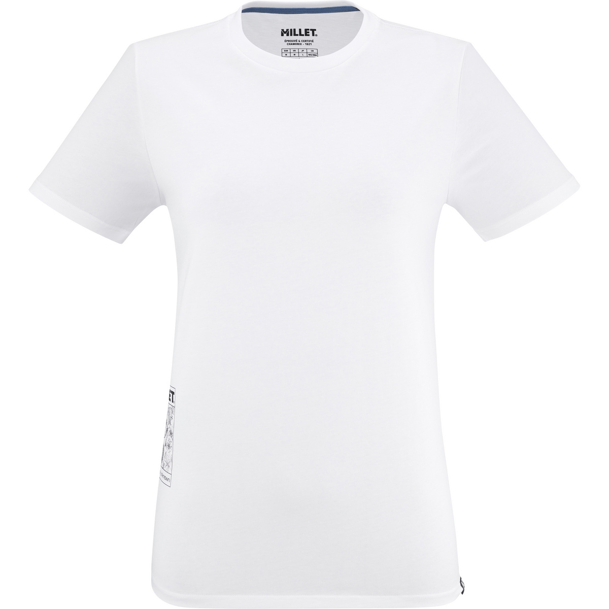 Millet Damen Chamonix Flower T-Shirt (Größe M, weiss)