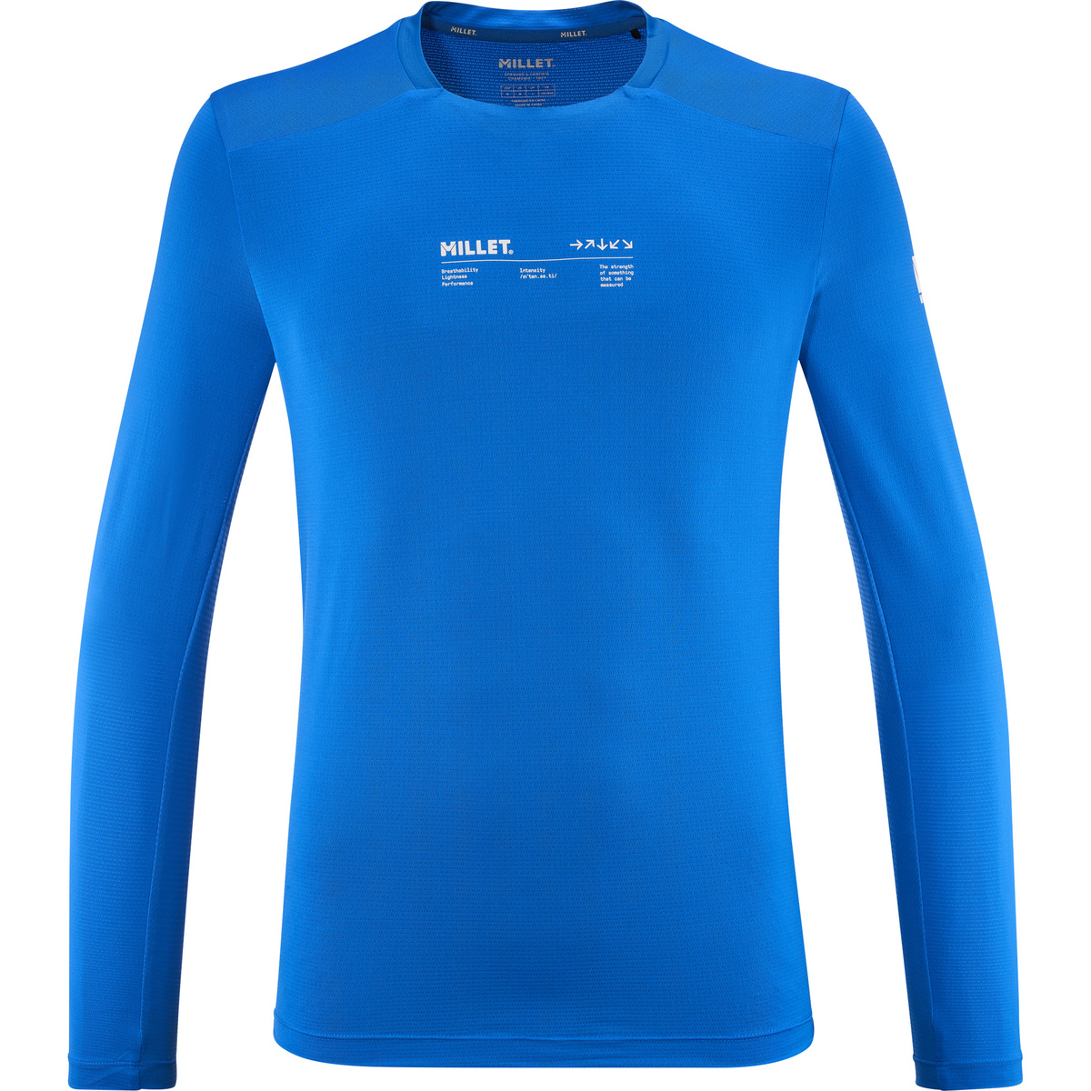 Millet Homme T-shirt long Intense (taille L, Bleu)