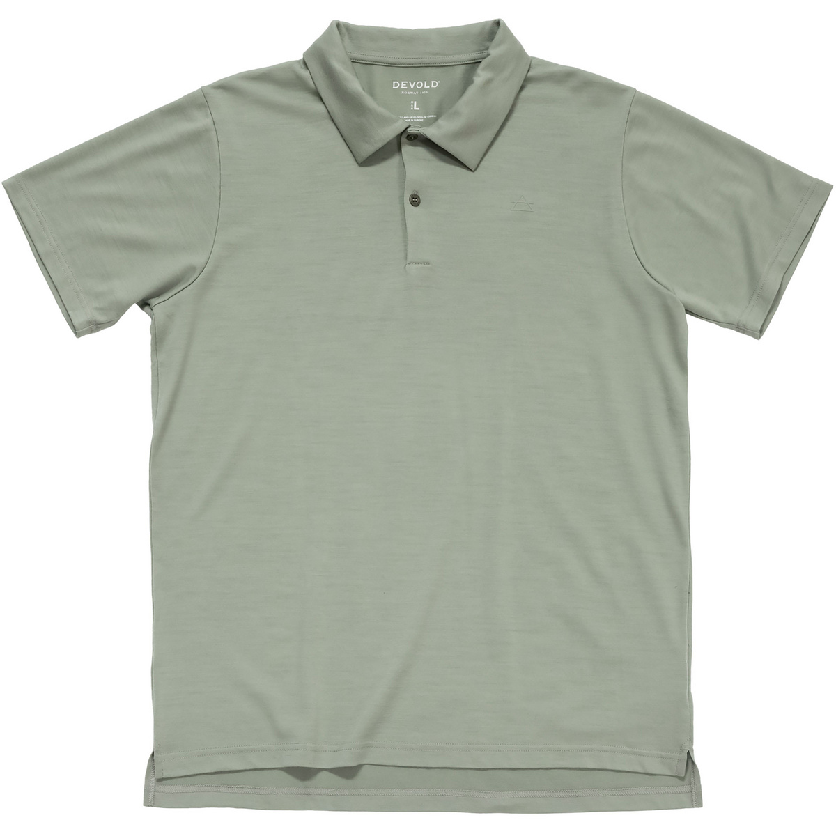Devold Herren Premium Polo T-Shirt (Größe S, gruen)