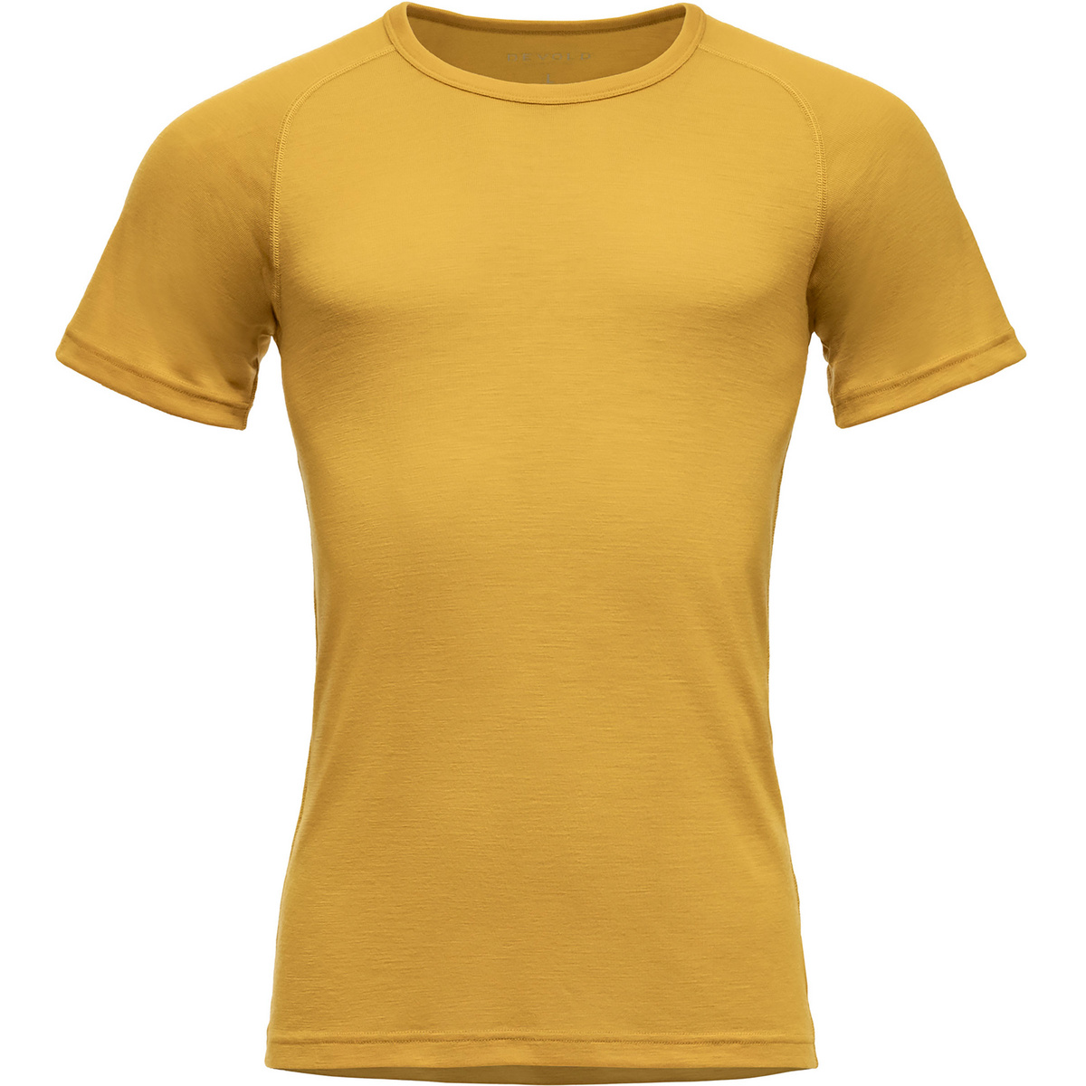 Devold Homme T-shirt Lauparen Merino 190 Base (taille M, Jaune)