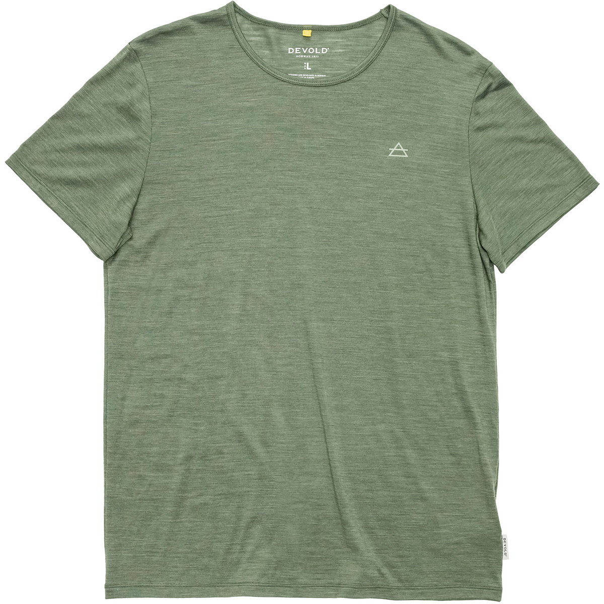 Devold Herren Active T-Shirt (Größe M, gruen)