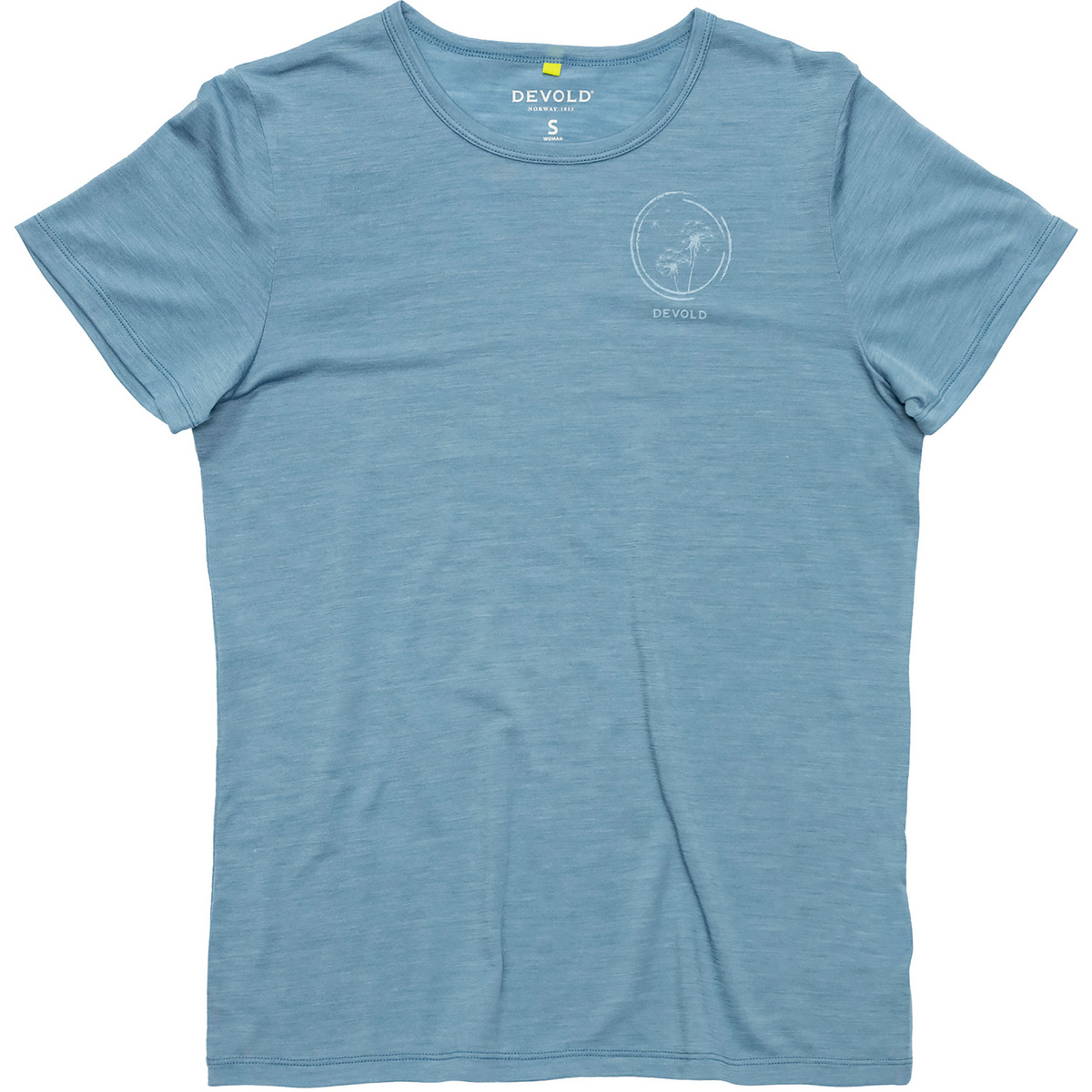 Devold Damen Active Spring T-Shirt (Größe XS, blau)