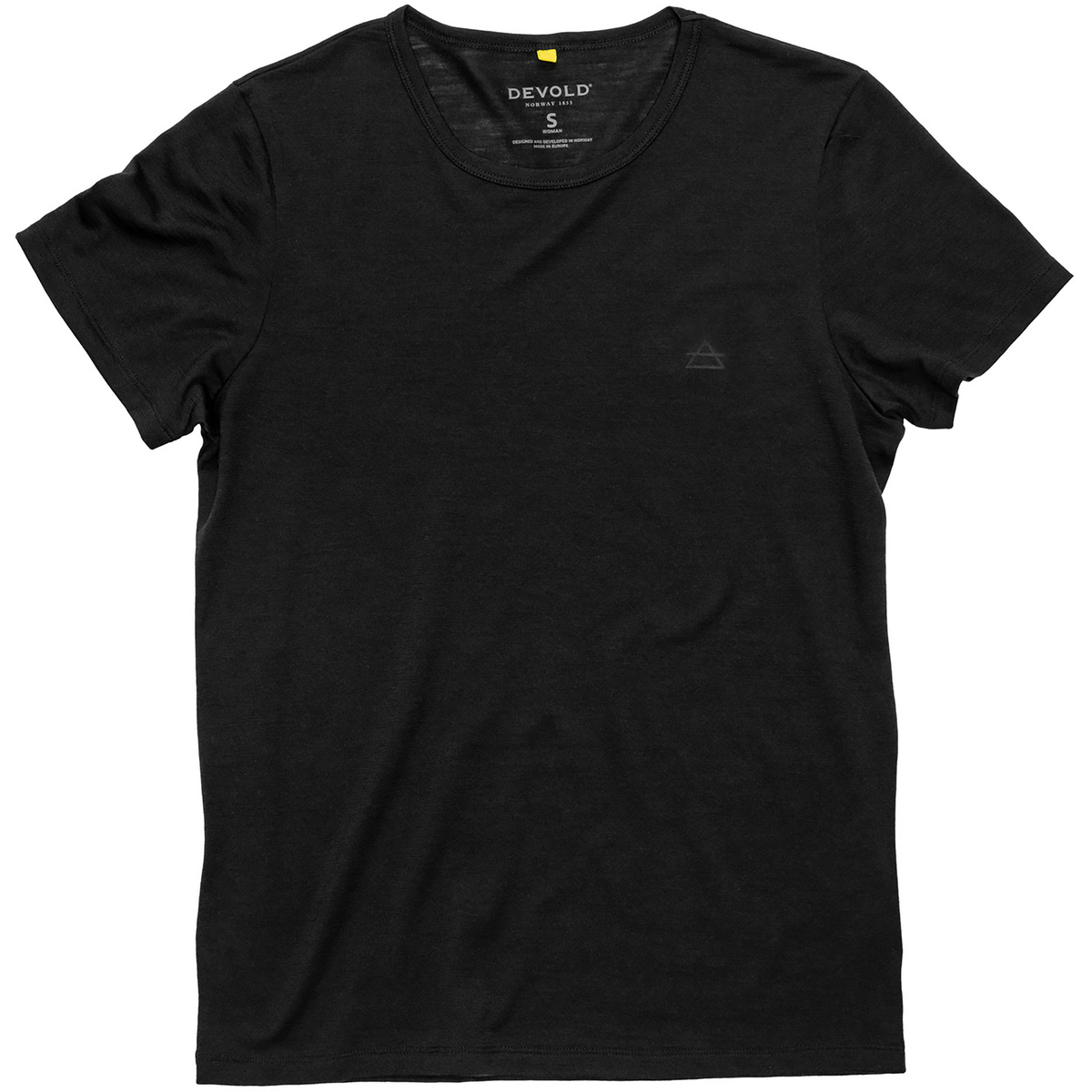 Devold Damen Active T-Shirt (Größe M, schwarz)