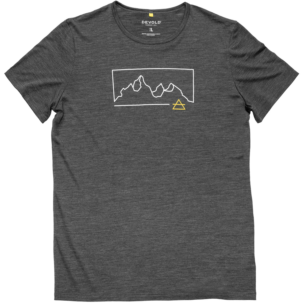 Devold Herren Active Outline T-Shirt (Größe S, grau)