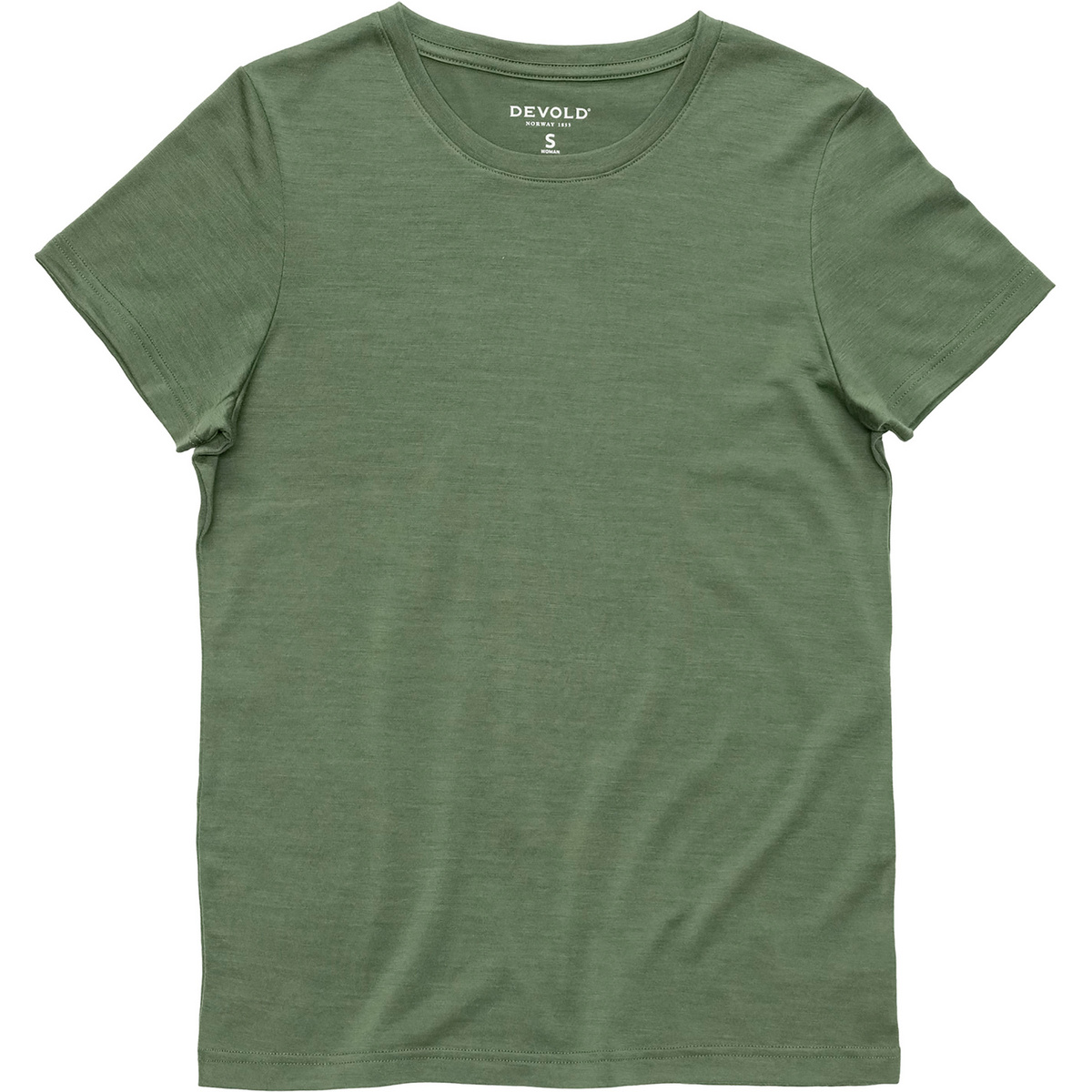 Devold Damen Classic T-Shirt (Größe M, gruen)