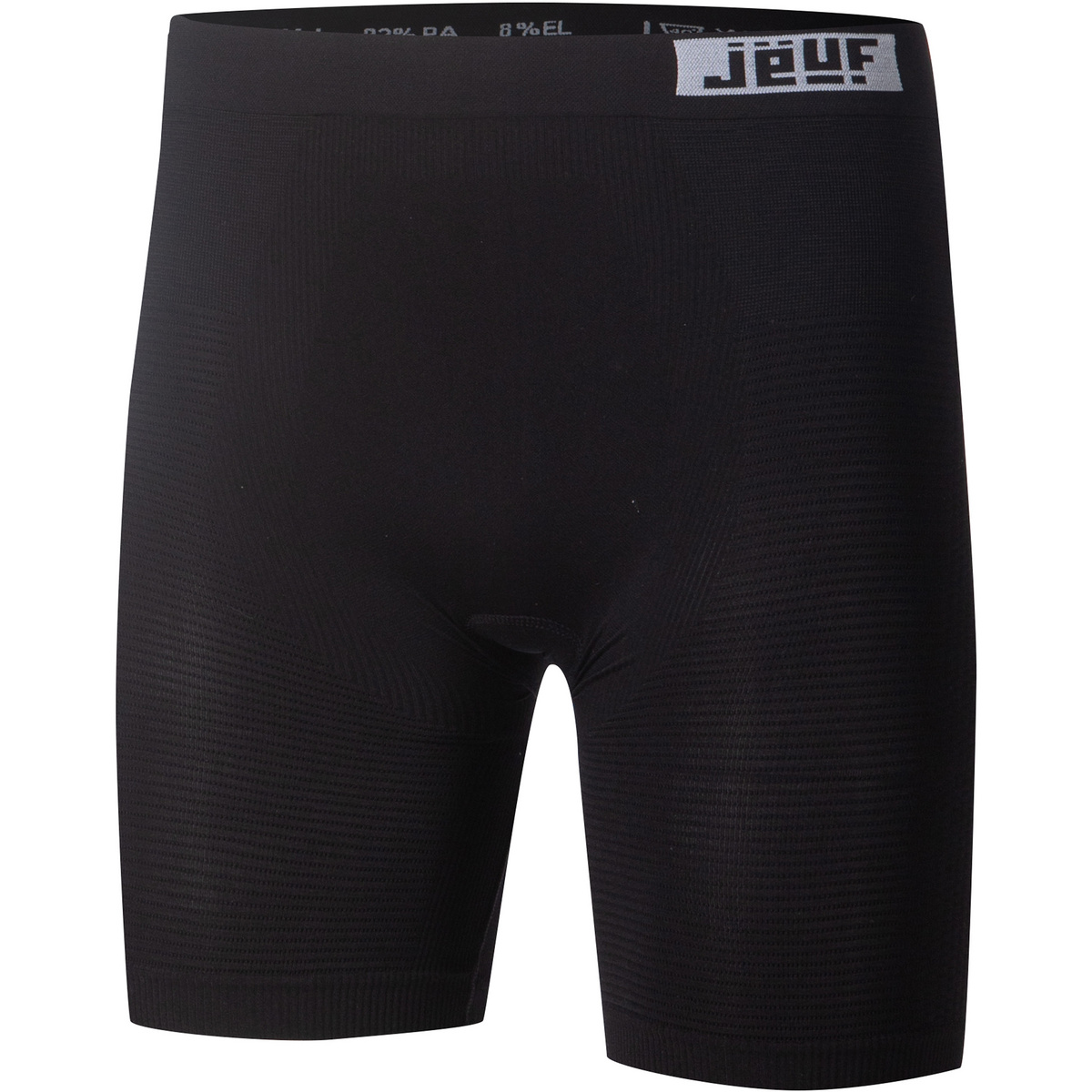 Jeuf Uomo Pantaloncini da ciclismo Essential 2.0 (Taglia L , Nero)