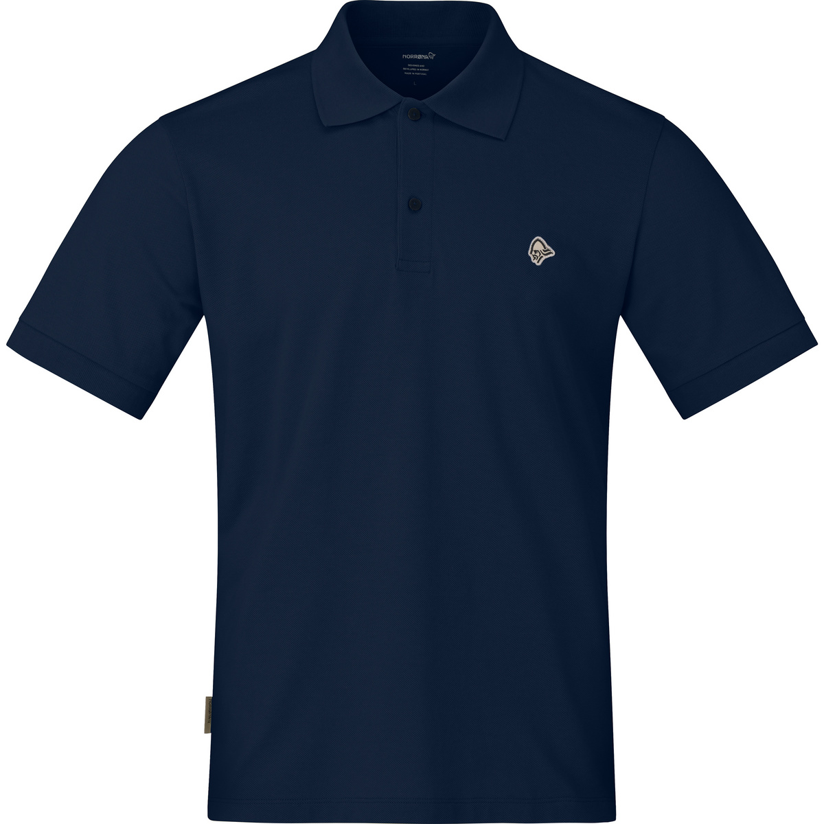 Norrona Uomo Maglietta Femund Pique Polo (Taglia M, Blu)