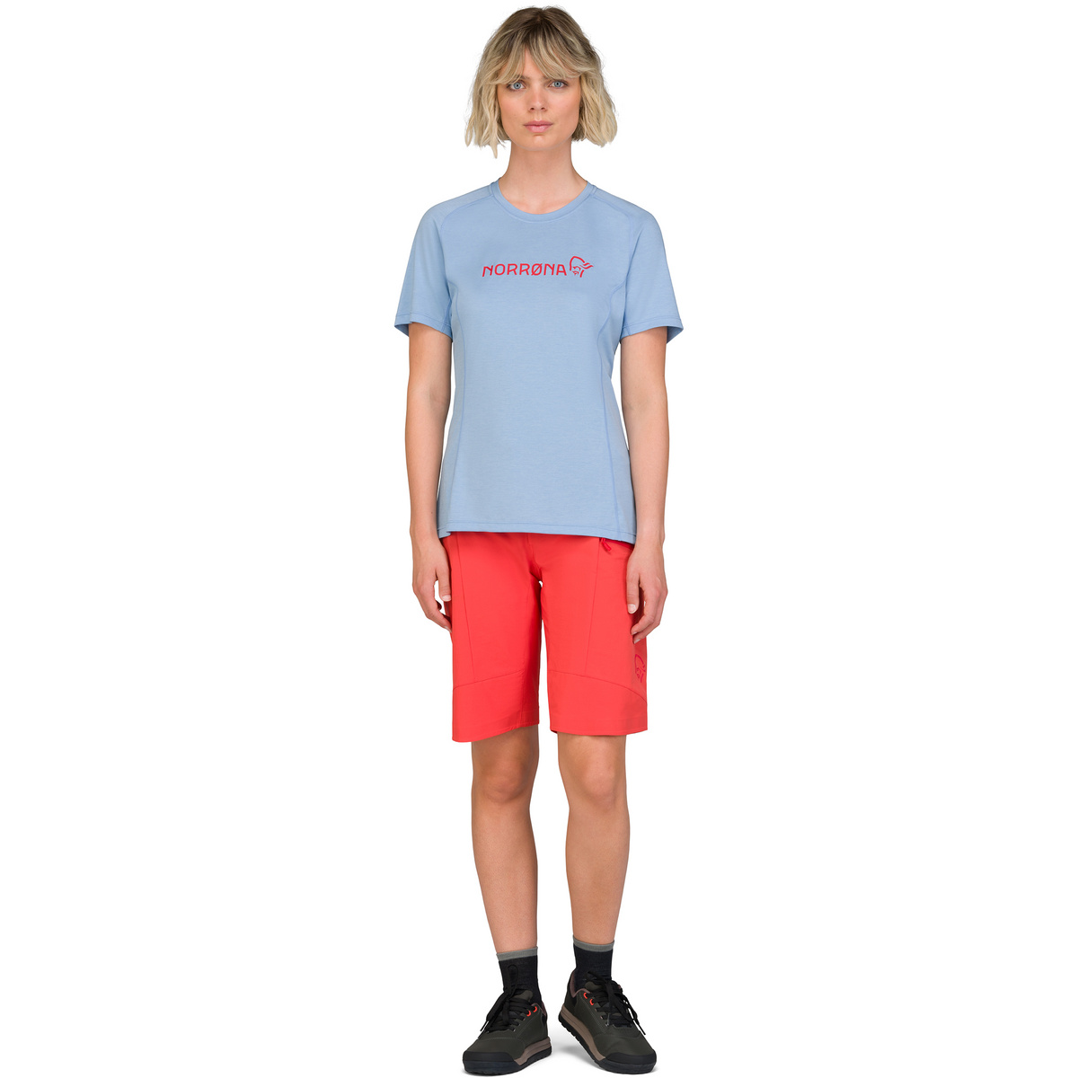 Norrona Donna Maglietta Fjørå Equaliser Lightweight (Taglia XS, Blu)