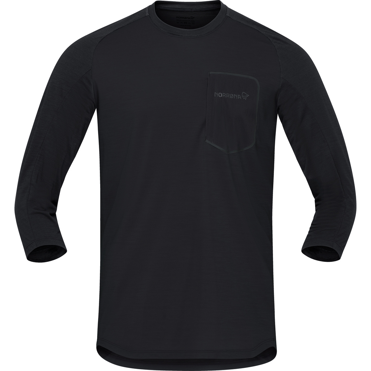 Norrona Herren Skibotn Equaliser Merino 3/4 T-Shirt (Größe S, schwarz)