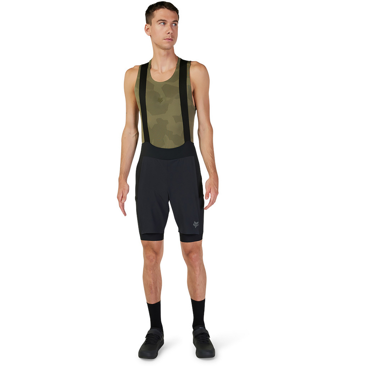 Fox Uomo Pantaloni bici corti Flexair Ascent Cargo (Taglia S, Nero)