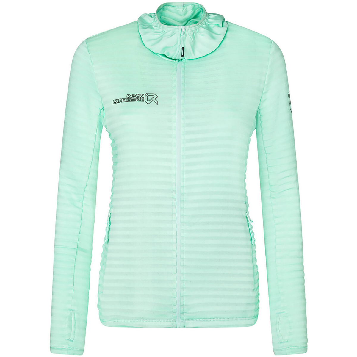 Rock Experience Femme Veste Notch 2.0 Hoodie Fleece (taille S, Turquoise)