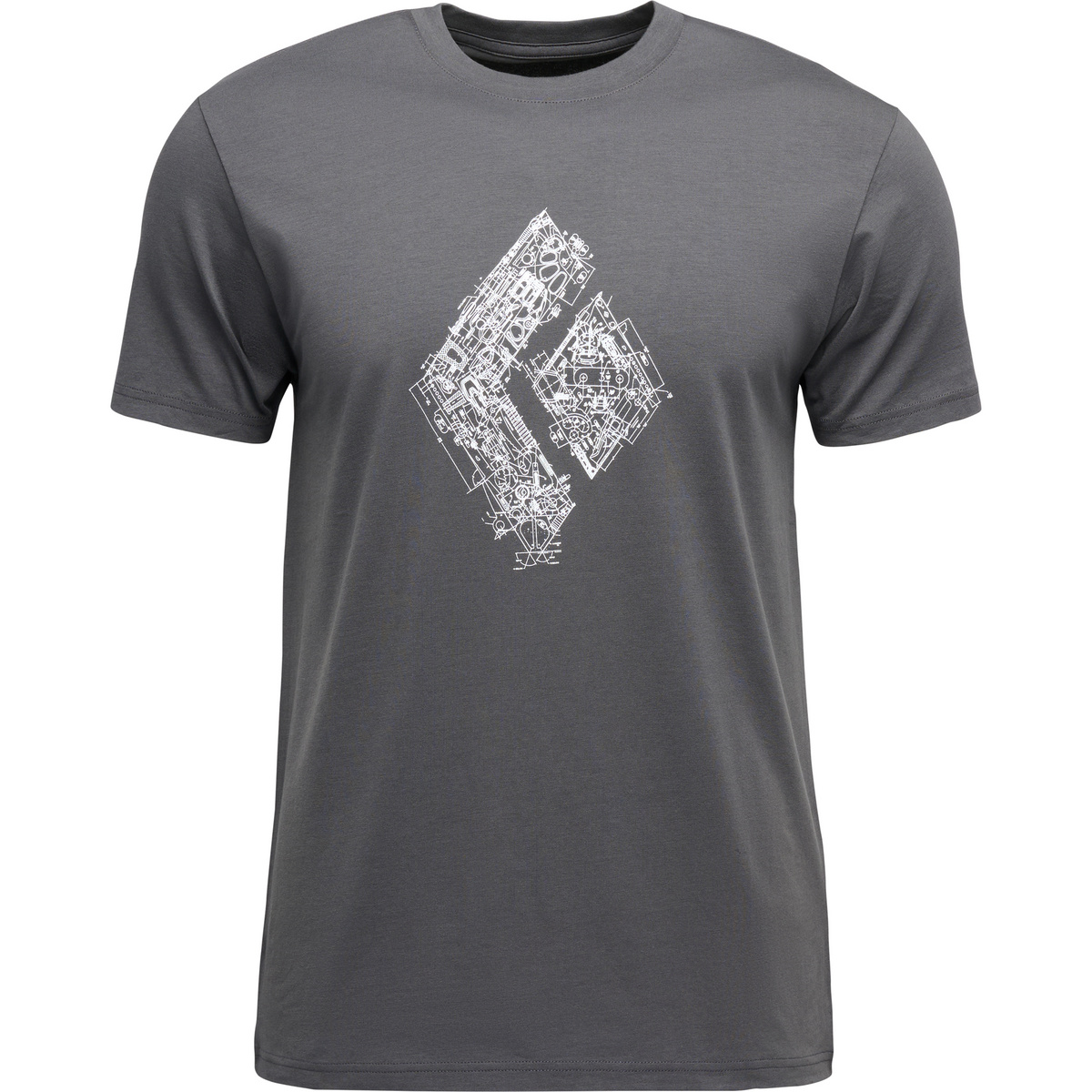 Black Diamond Herren Engineered Diamond T-Shirt (Größe S, grau)